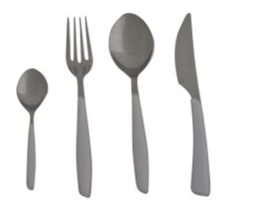 סכו”ם סט 24 חלק ידיות לבן 1/6